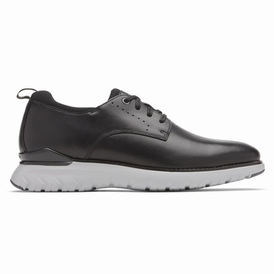 Sapatos Oxfords Rockport Total Motion Sport Plain Toe Homem Pretas PT-59624